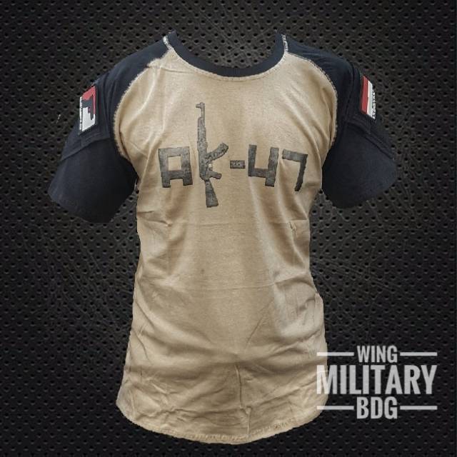 Kaos tactical pendek free pacth