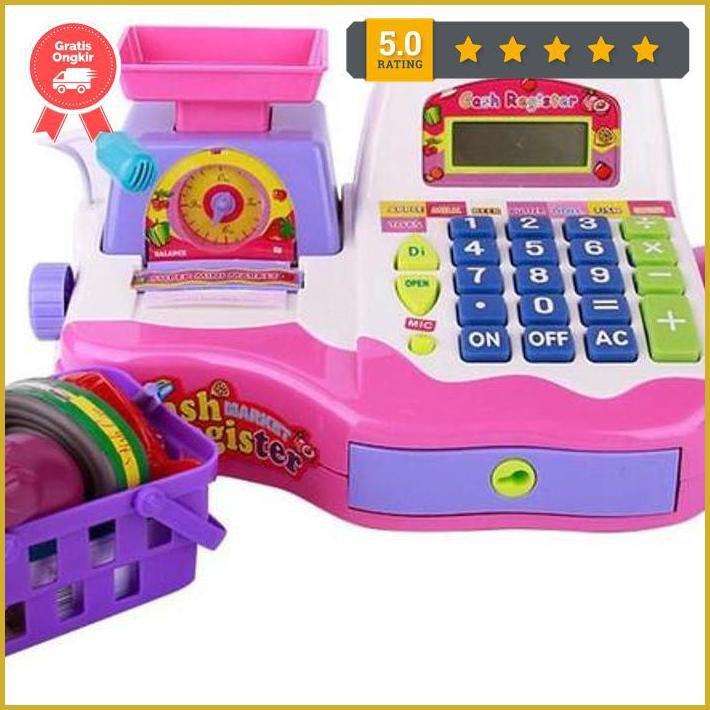 

Supermarket Check Out Cash Register Pink / Mesin Kasir / Timbangan Exclusive
