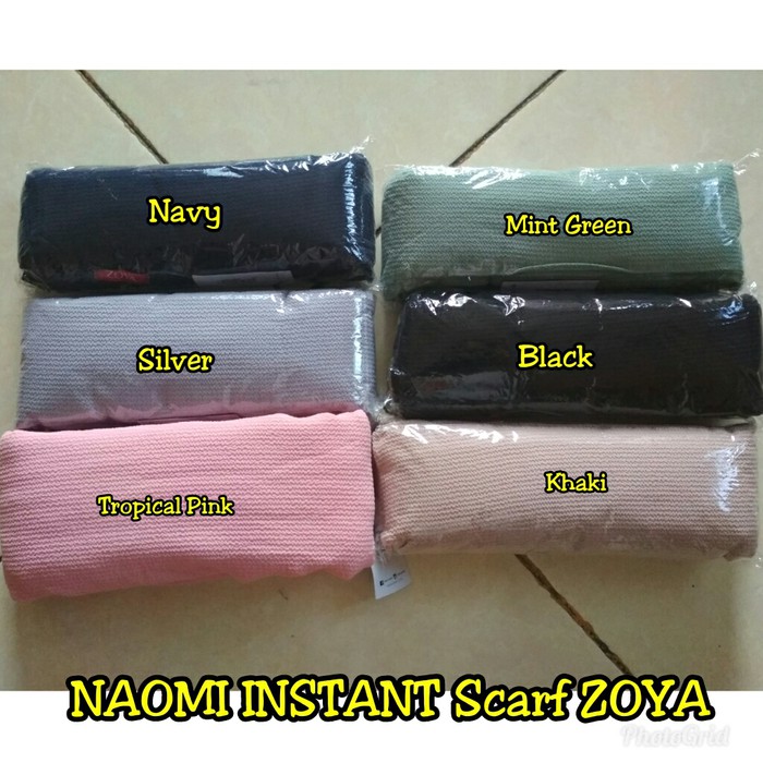 Hijab Pashmina Instan NAOMI INSTANT Scarf ZOYA Original _hijab instant