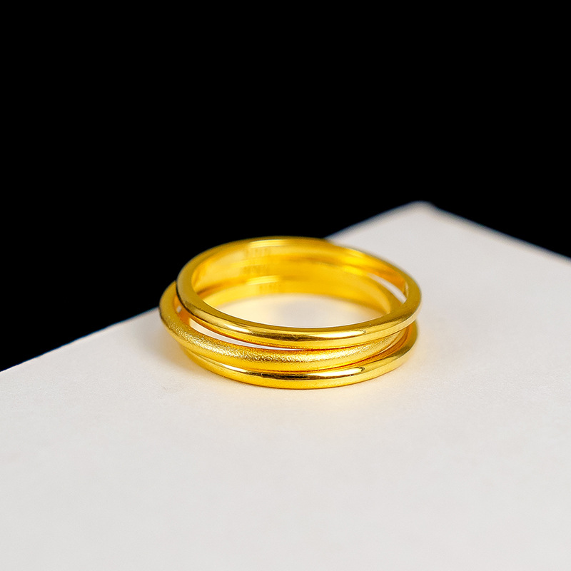 Cincin Emas Asli Kadar 375 Bentuk Lingkaran Untuk Wanita