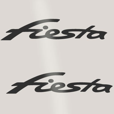 Sticker Ford Fiesta Text