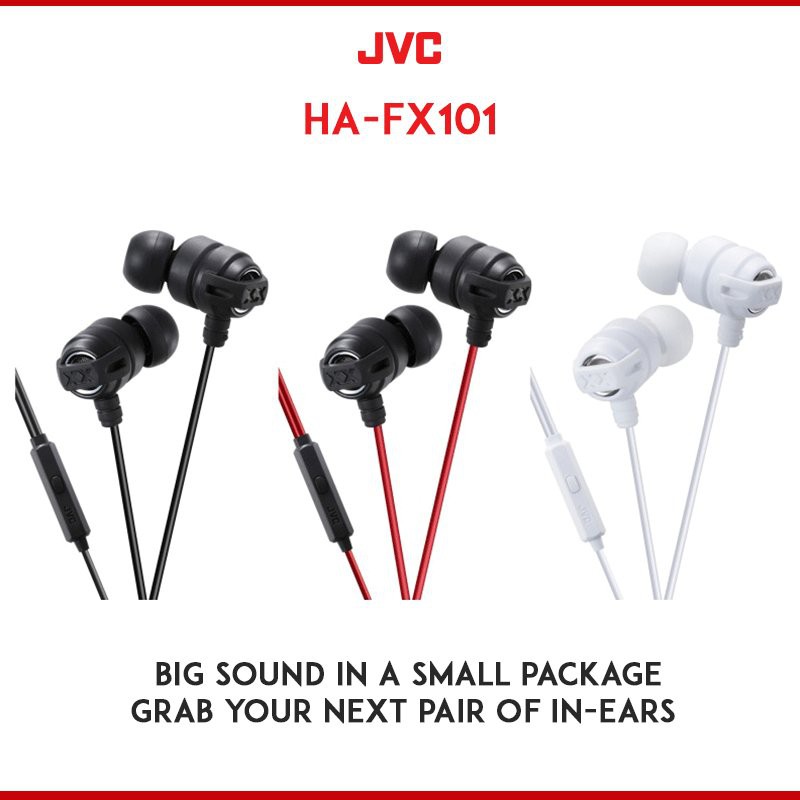 JVC HA-FX101 Xtreme Xplosives IEM Earphone Original