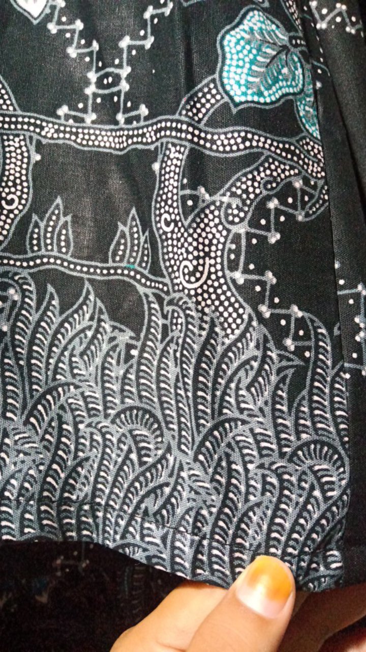 Batik Couple Keluarga Sania Ruffle Ori Ndoro Jowi Dnt Motif Jaring Motif Jaring