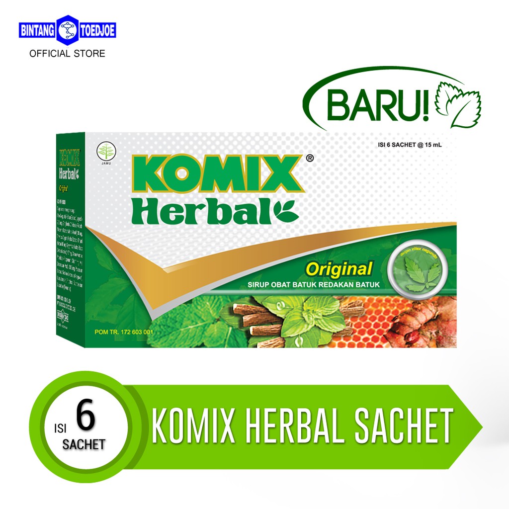 Komix Herbal Isi 6 Sachet Shopee Indonesia