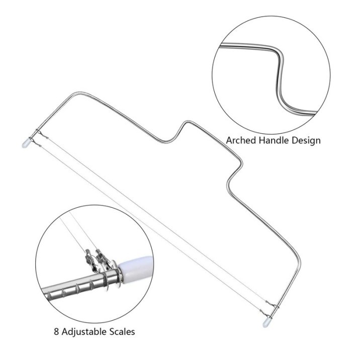 Wilton cake slicer KW leveler pisau pemotong bolu keju cheese cutter