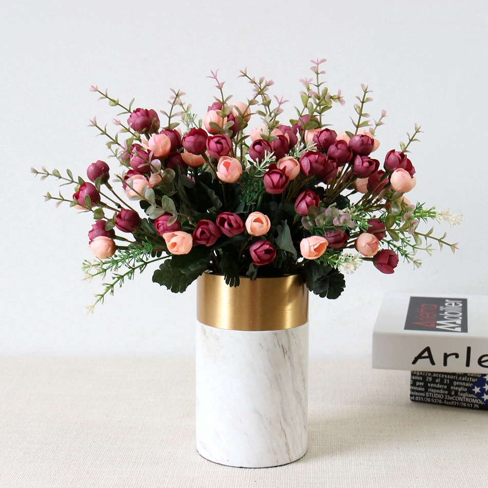 5 Branches Camellia Bud bouquet buket bunga tanaman bunga 5 Branches Camellia Bud bouquet buket bunga tanaman bunga