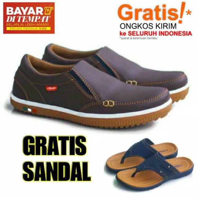 [COD] BUNDLING SEPATU JOEMEN J 21 GRATIS SANDAL 03 SEPATU PRIA SANDAL PRIA SEPATU MURAH SEPATU KULIT