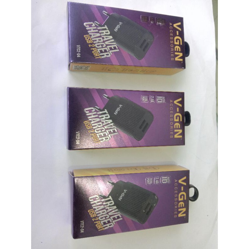 Batok kepala charger V-Gen Adaptor casan V-Gen  VTC2-04