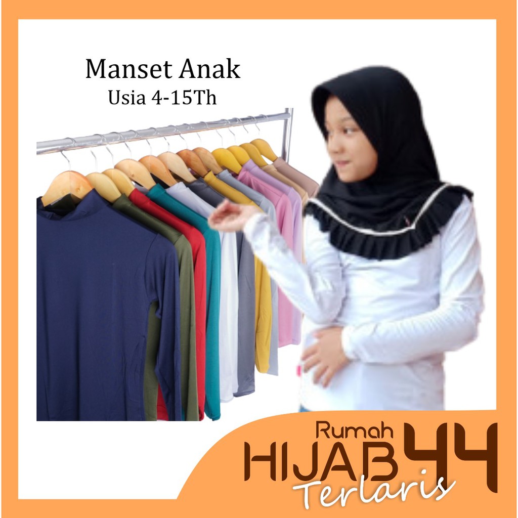 Terlaris..MANSET ANAK Usia 4-15 Tahun | Lengan Panjang | Baju Dalaman anak | Manset anak Perempuan