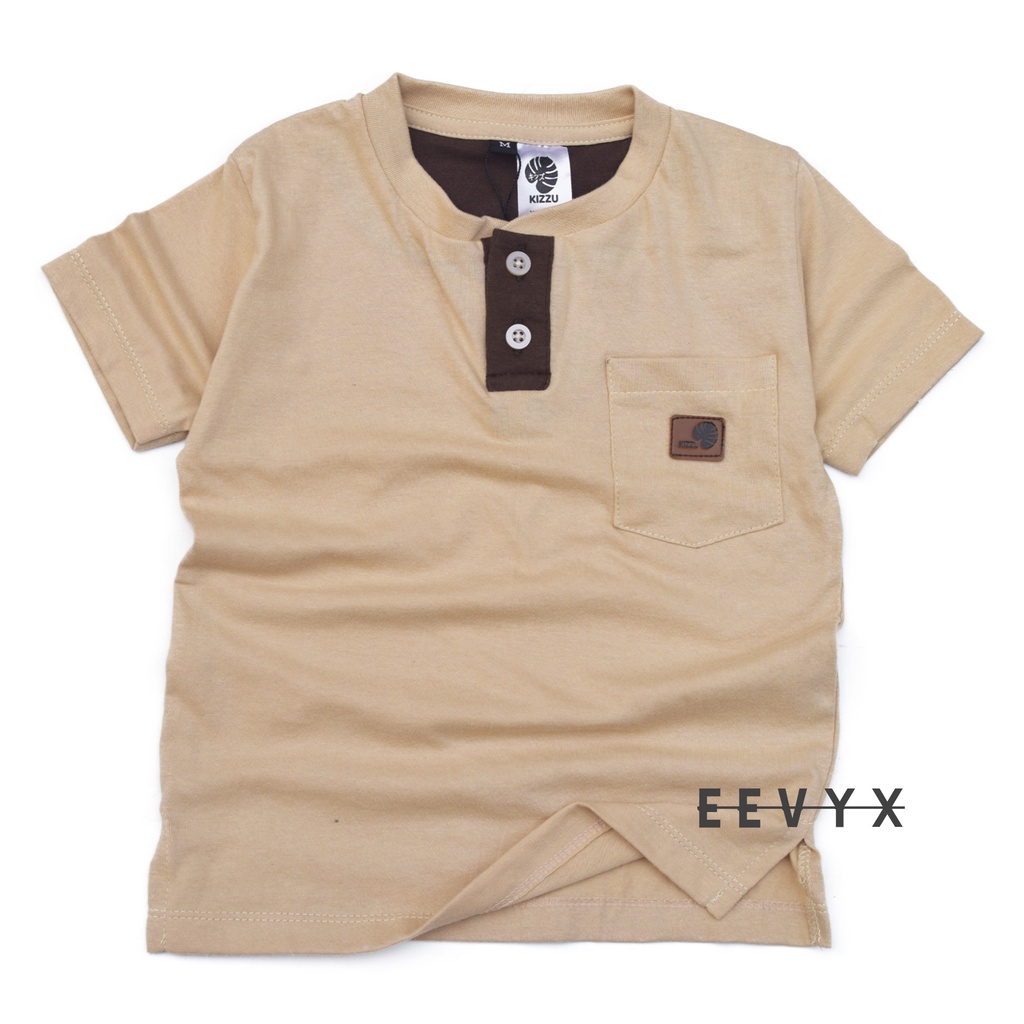 Kizzu Baju Kaos Distro Anak Laki Laki Umur 1-12 Tahun Bahan Cotton - Plaket Coksu - Eevyx Store