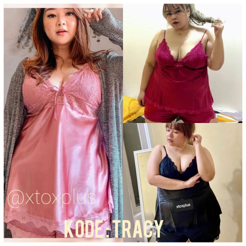 BIGSIZE ● XTOXPLUS - Lingerie Babydoll (15 model warna) baju tidur seksi