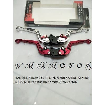 HANDLE NINJA 250 FI-NINJA 250 KARBU-KLX 150 MERK NUI RACING HRGA 2PC