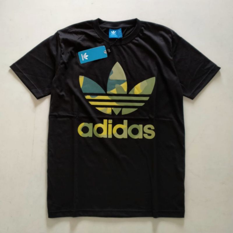 Kaos adidas trefoil pria casual Terjangkau