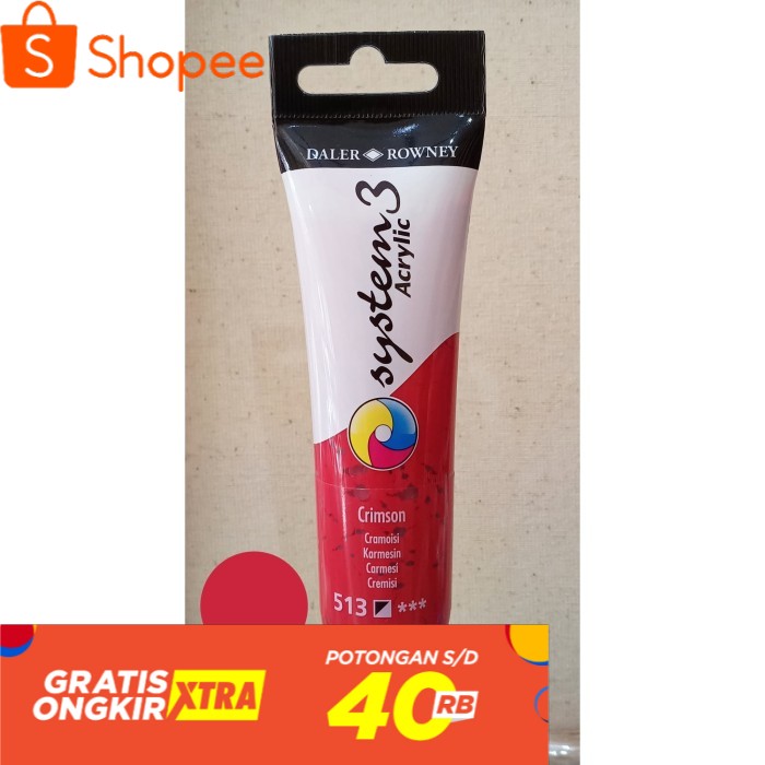 

Cat Akrilik System 3 59 ml warna Crimson