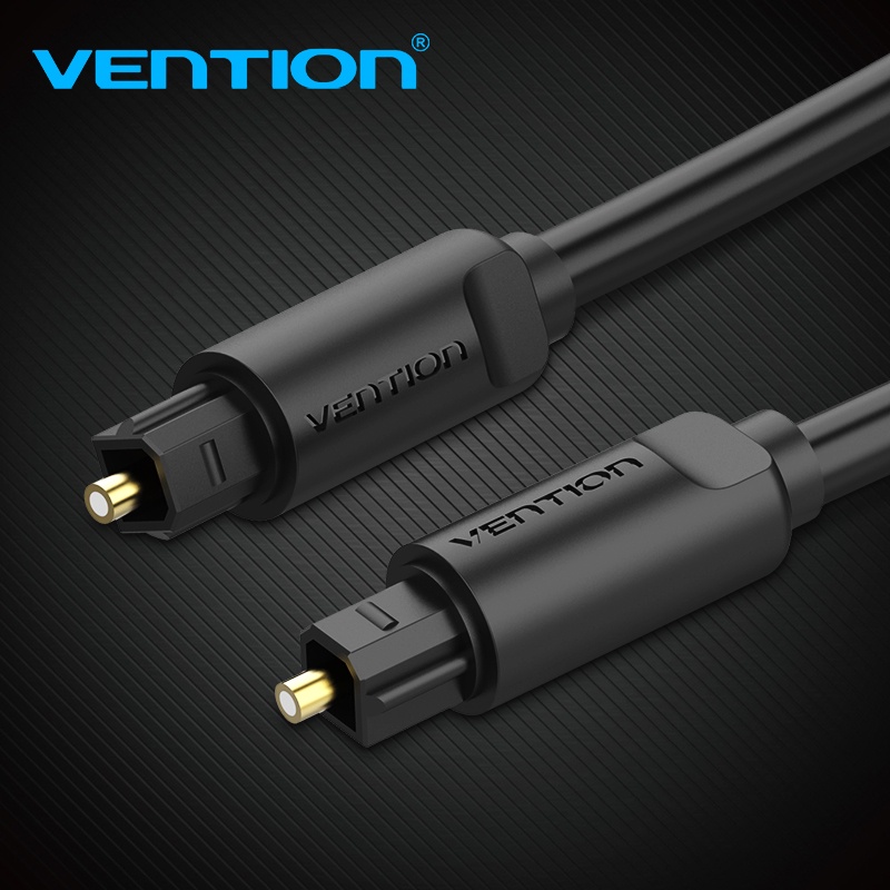 Vention [BAE 5M] Kabel Toslink Digital Audio Optical / Fiber Optik - Hitam