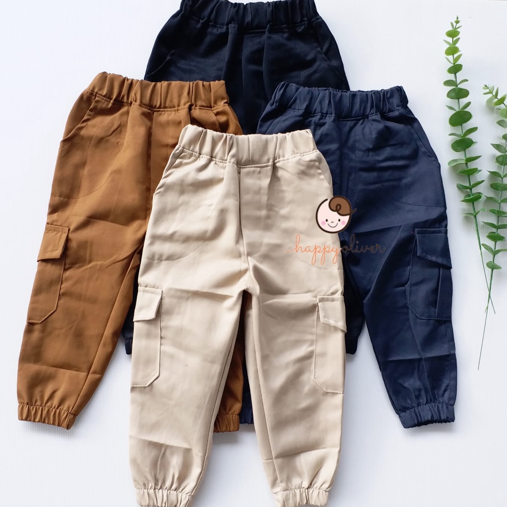 HappyOliver CELANA PANJANG CARGO A celana pants anak laki premium