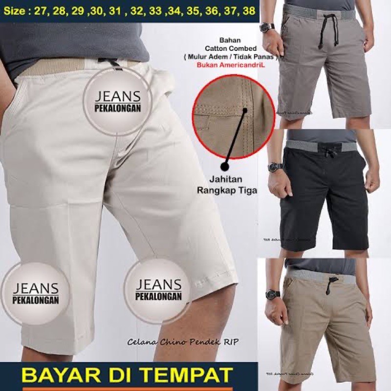 ♨️Ori🆒 Celana Panjang &amp; Pendek Chinos chino Bahan MeLaRR Celana Rip ripped Pendek Celana Panjang Pria Distro