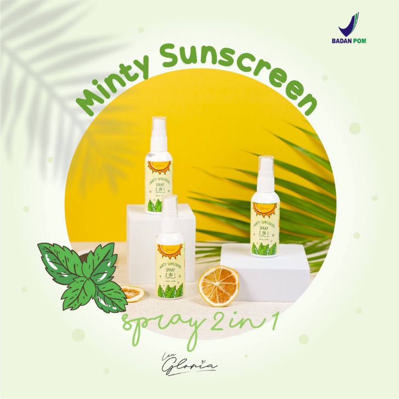 [BPOM] LEA GLORIA Minty Sunscreen Spray 2in1 2 in 1 60ml