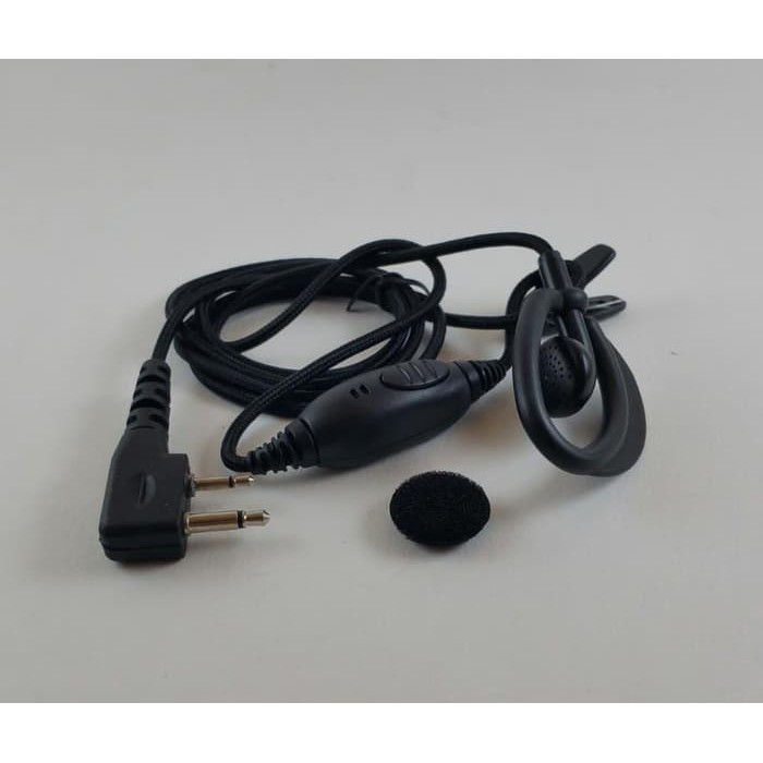 Handsfree Icom Headset Earmic HT Tekuk Tali sepatu Earpiece V80 V86 V8 HT hetset hedset