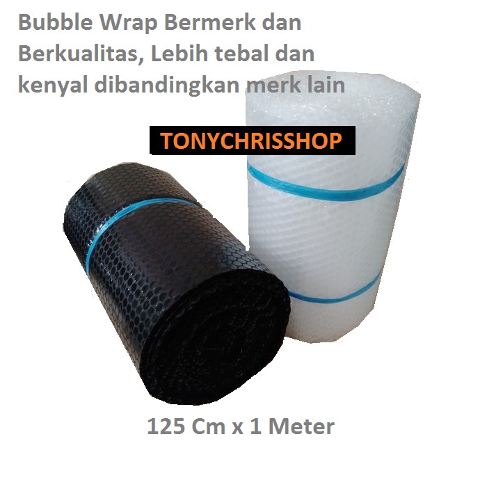 PROMO BUBBLE WRAP KUALITAS TEBAL BAGUS BERMERK  125CM x 1M