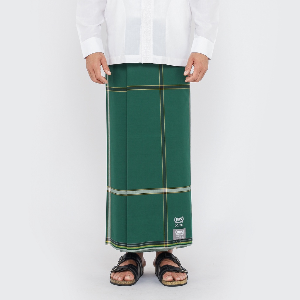 Sarung BHS Cosmo Silver Monochrome Hijau Tua
