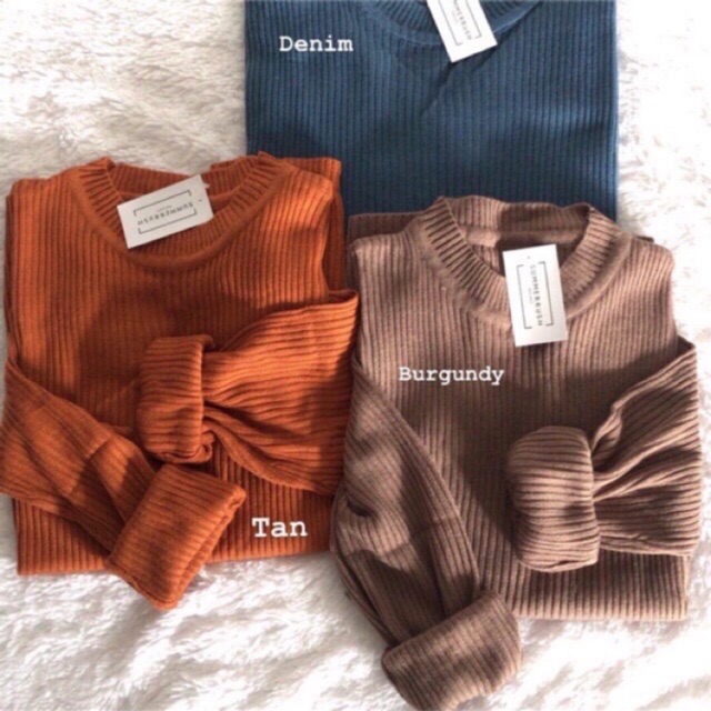 BAJU WANITA BOXY RAJUT JUMBO