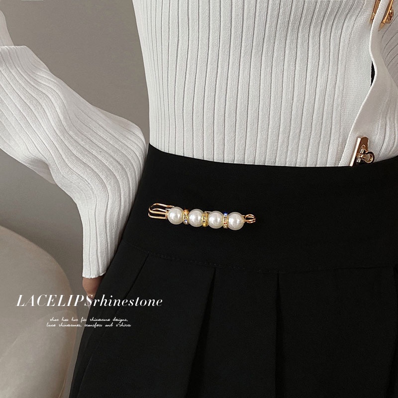 Narrow-waist Button Pinggang Ke Kecil Alat Praktis Pin Pinggang Sempit Tetap Celana Anti Silau Bros Gesper Rok A