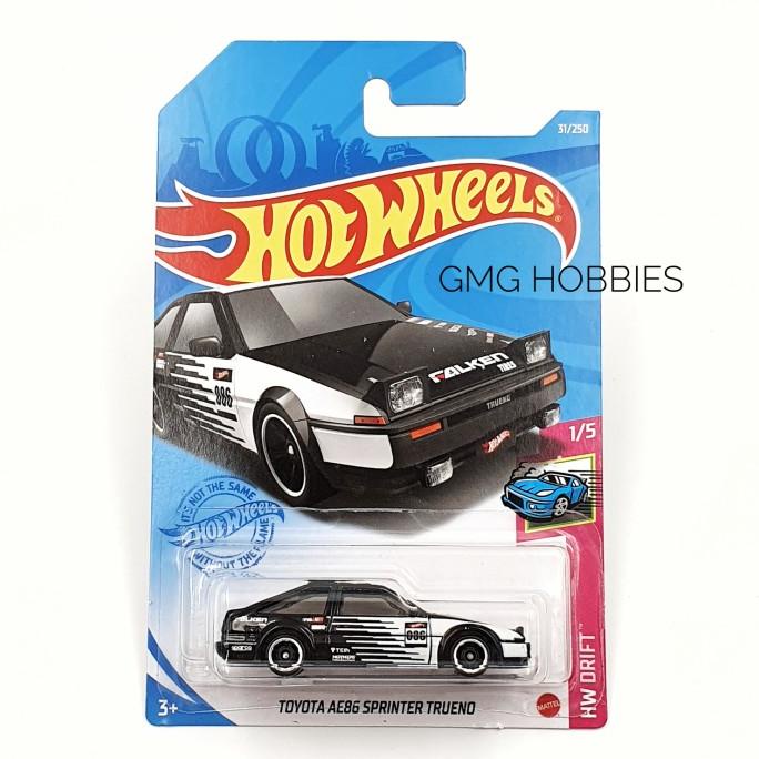 G 2021 TOYOTA AE86 SPRINTER TRUENO HITAM HOTWHEELS HOT WHEELS DIECAST