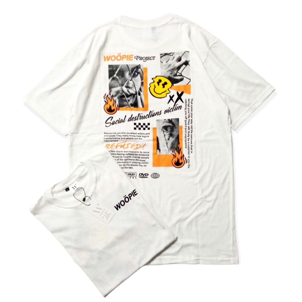 Kaos Woopie - Baju Kaos Oversize Original Nexttime Pria Wanita Terbaru Termurah Terlaris - Tshirt Ka