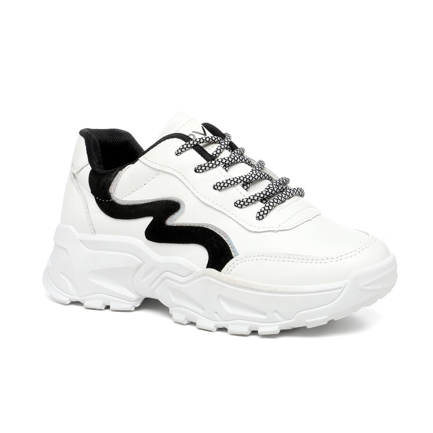 PVN Jipyeong Sepatu Sneakers Wanita Sport Shoes Casual Putih 099-Wonwoo - Black