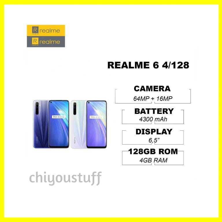 REALME 6 4/128 RAM 4GB ROM 128GB