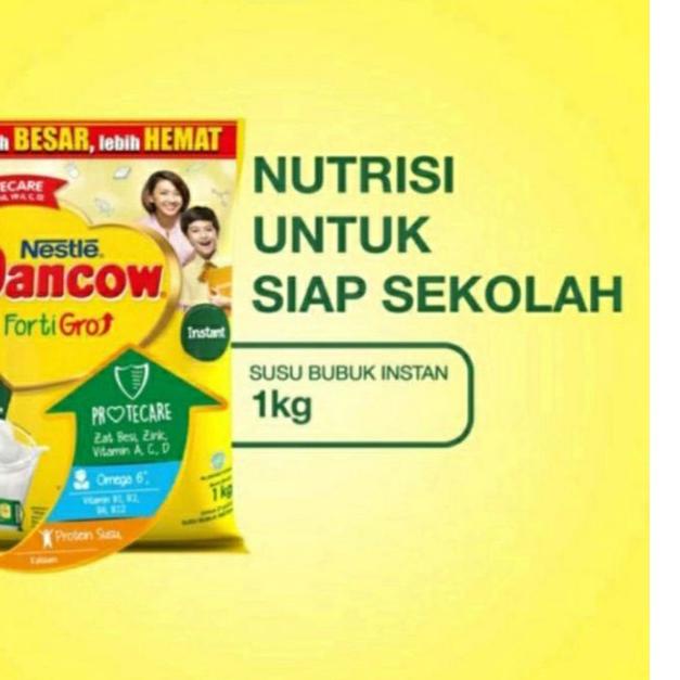 

Terbaik DANCOW FortiGro Susu bubuk Cokelat dan Instan usia sekolah pouch 1kg !