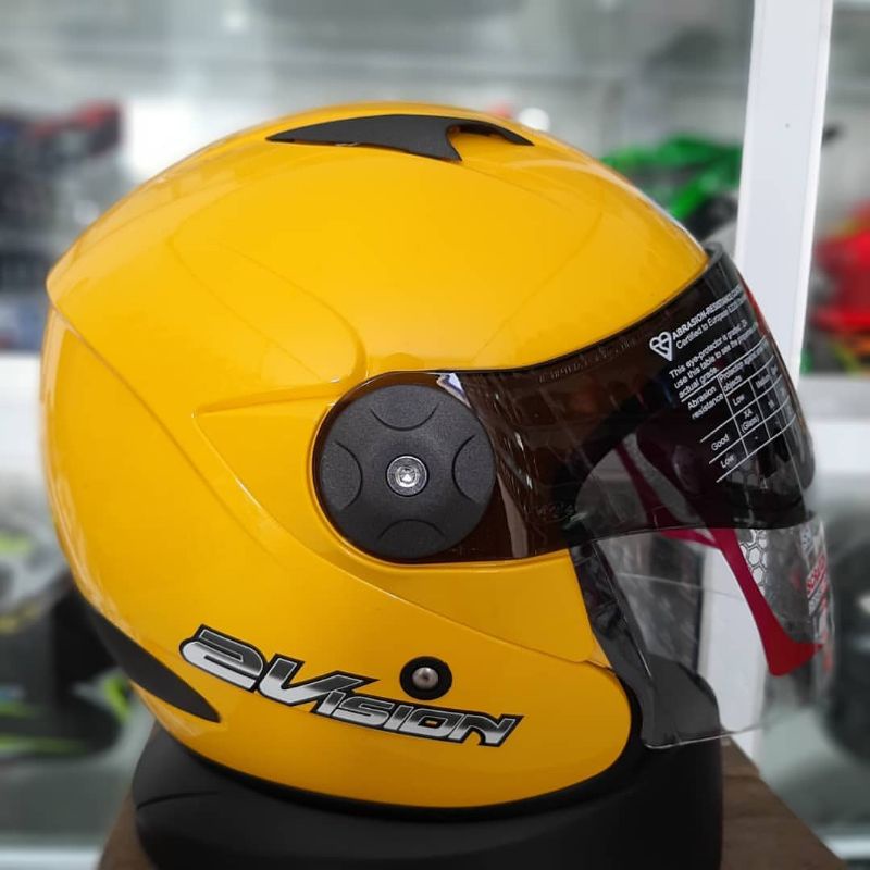 HELM KYT 2 VISION YELLOW ORI KYT 2VISION CRYMSON YELLOW KYT 2 VISION KUNING KYT 2 VISOR KYT 2VISOR