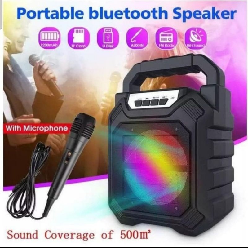 Speaker Bluetooth 668+ mic Portable Wireless Speaker