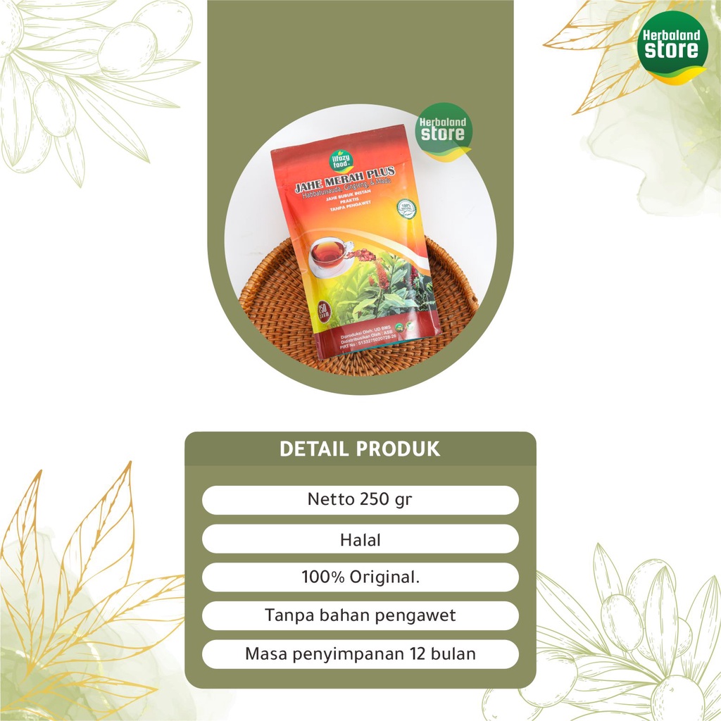 ILFAZY FOOD Jahe Merah Bubuk Instan 250 gram