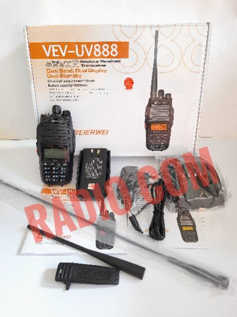 HT WEIRWEI VEV UV888 DUALBAND 10WATT -HT DUALBAND 10 WATT WEIERWEI UV 888 MURAH - WEIRWEI UV888