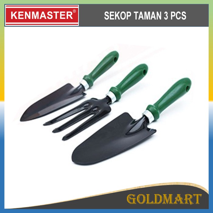 Sekop Taman 3pcs - Garpu Mini - Kenmaster Alat Perkebunan Garden Tools