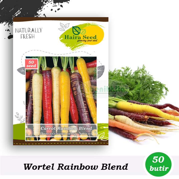 Benih-Bibit Wortel Rainbow Blend (Haira Seed)