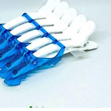 ➯ Koryu Nikko Jepit Rambut - Jepit Buaya - 5 pcs - Putih Kuning ☀