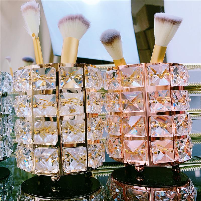 LFS-GC504 Brush Storage Tube Crystal Tempat Brush Makeup Tempat Kuas Brush Organizer Brush Holder