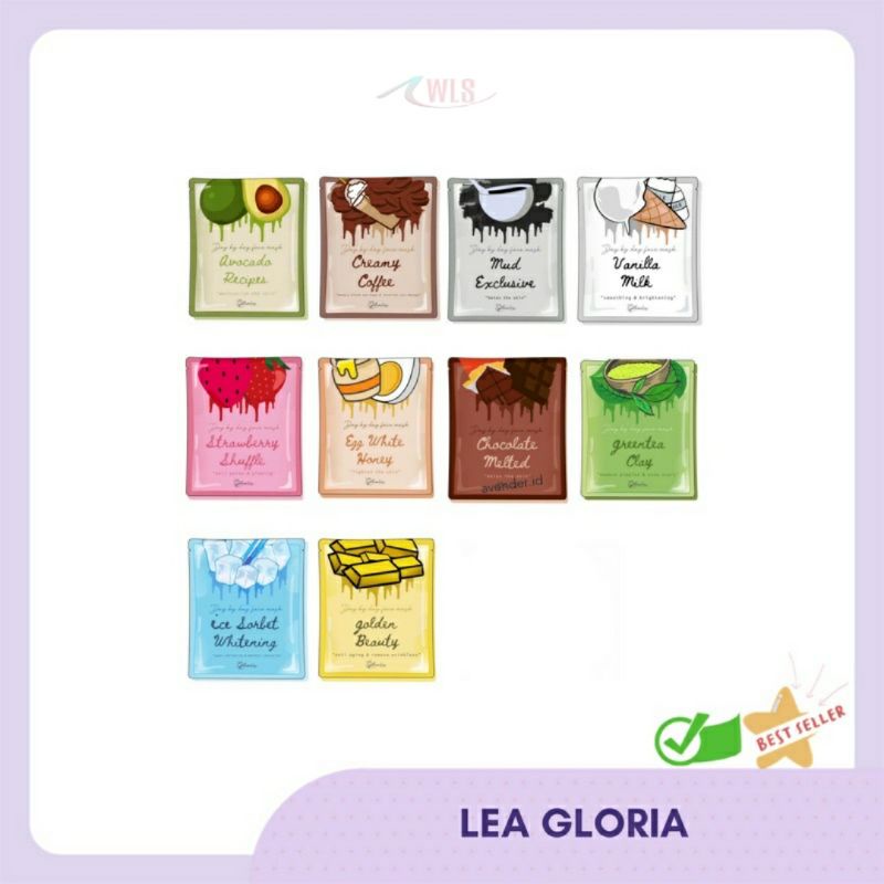(BPOM) 20GR LEA GLORIA MASKER LEA MASKER LEA GLORIA