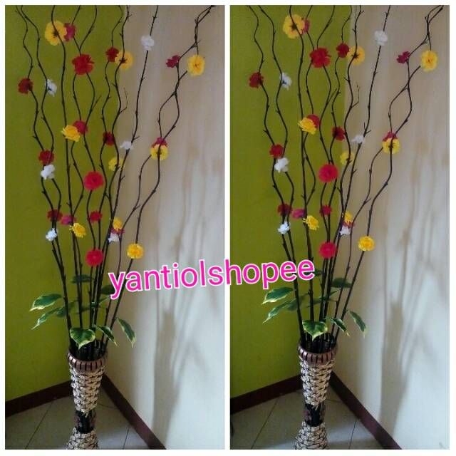 Bambu ulir bunga mawar