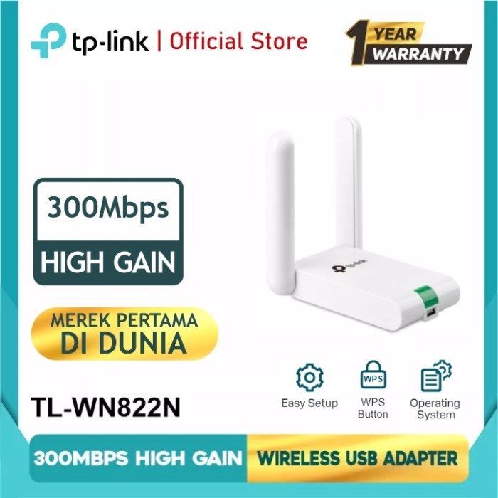 TP-LINK TL-WN822N 300Mbps High Gain Wireless USB Adapter TP LINK