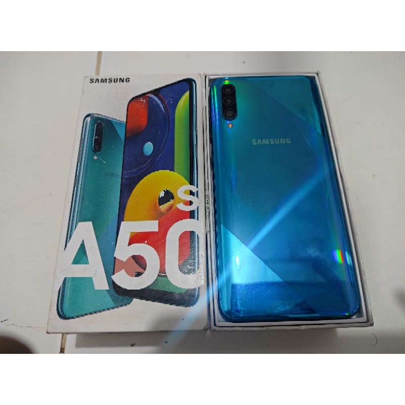 Samsung A50s 4/64Gb second like new fullset acc ori