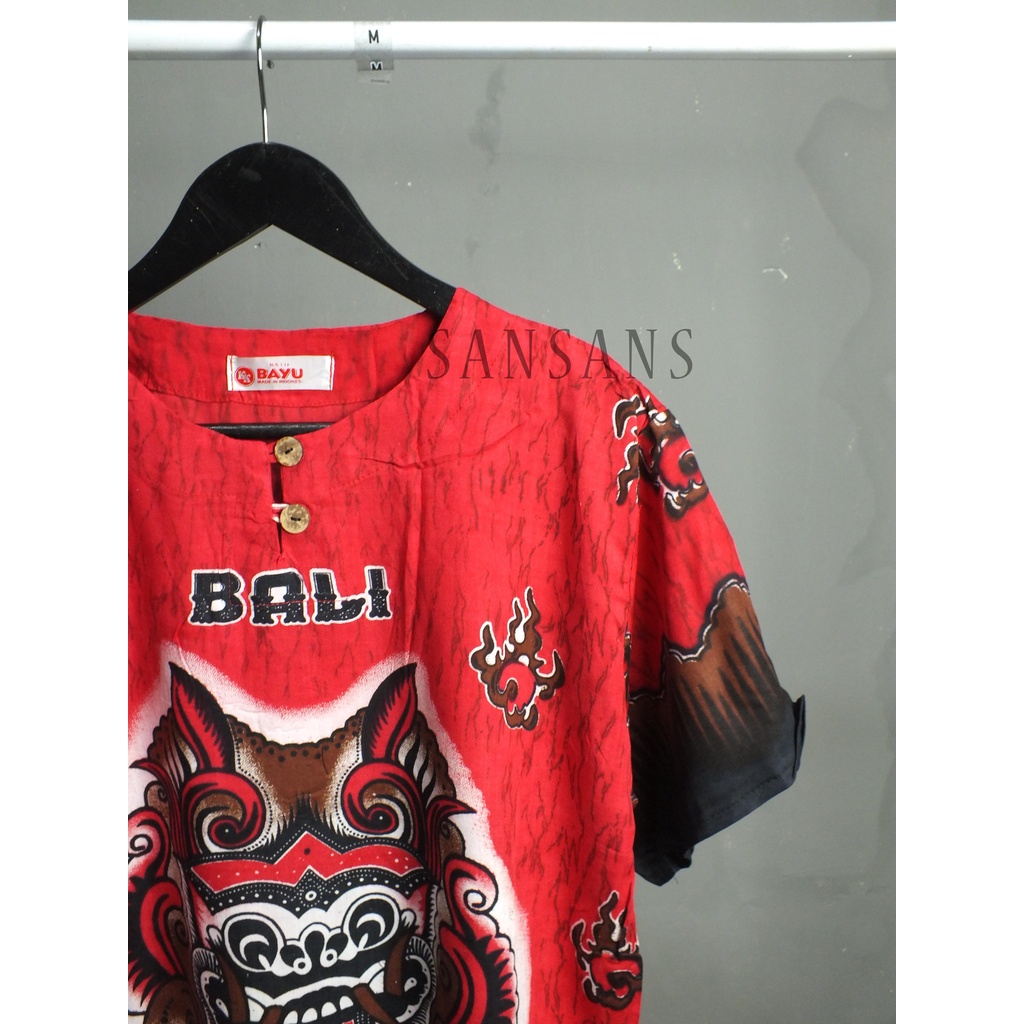 RJ6 Atasan Bali Pria Wanita / Baju Barong Bali / Baju Santai Pria Wanita / Baju Pantai