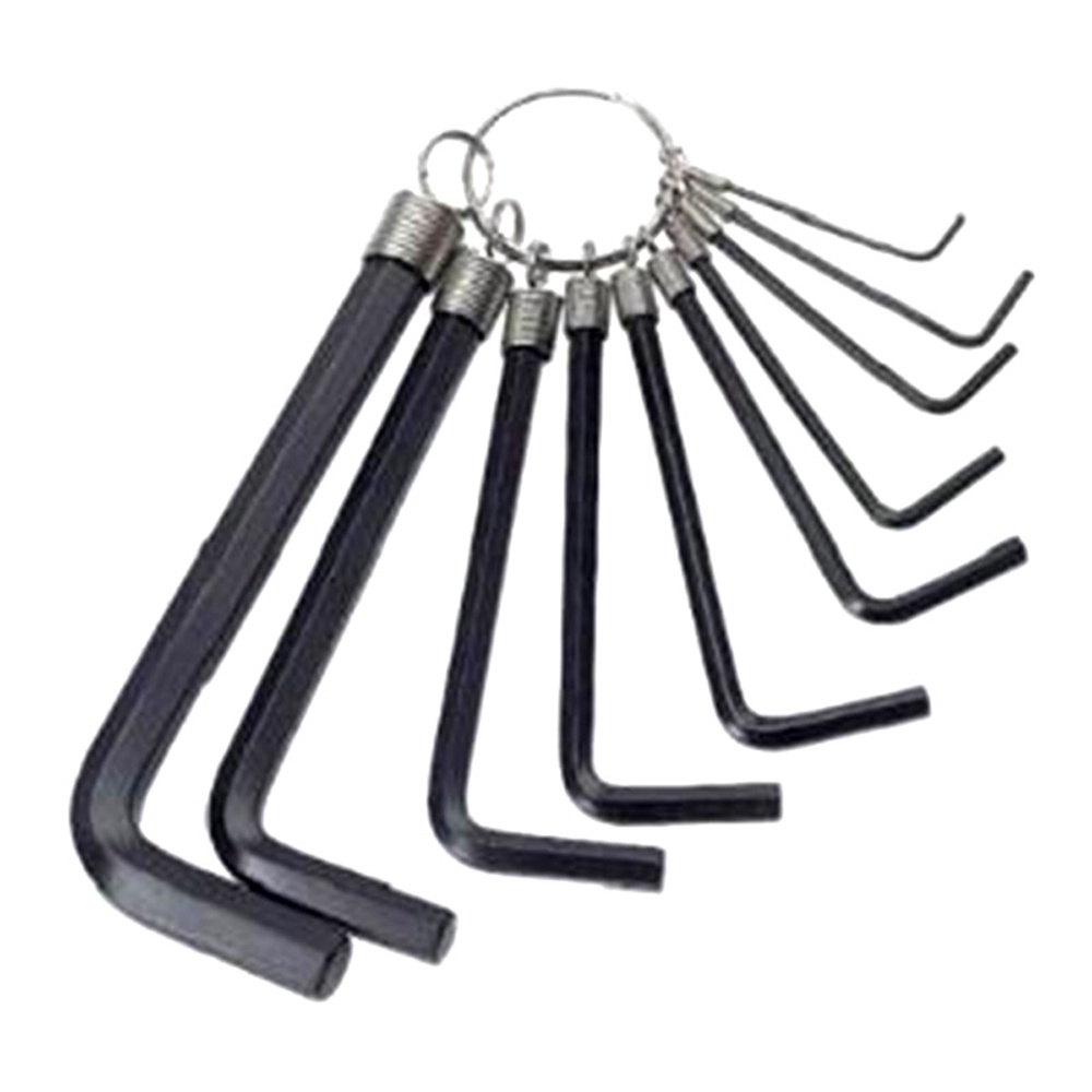 Kunci L ( 1 Set Isi 10pcs ) Hex Key Ring 10in1 Tools Wrench Kunci L Set Hex Key Ring 10 in 1 Tools 10 Pcs