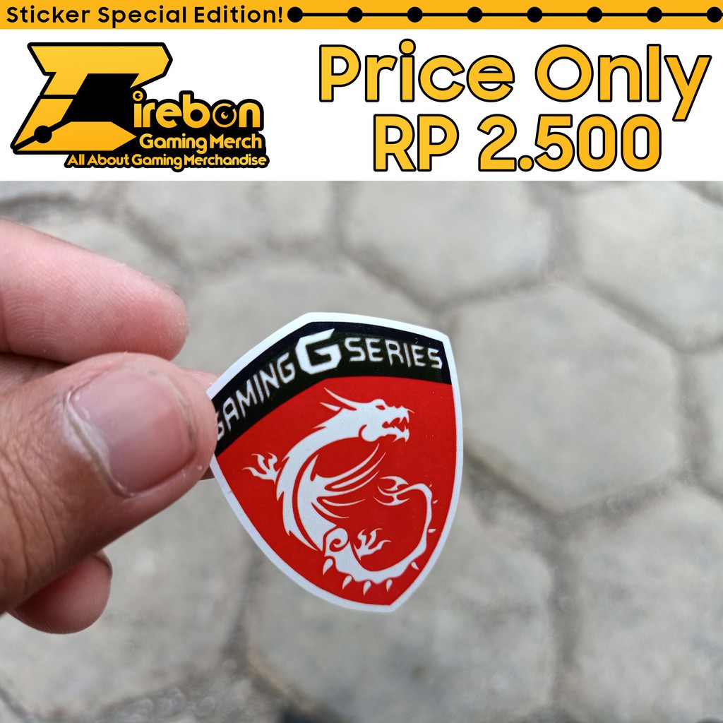 

Sticker Stiker Msi Gaming G Series