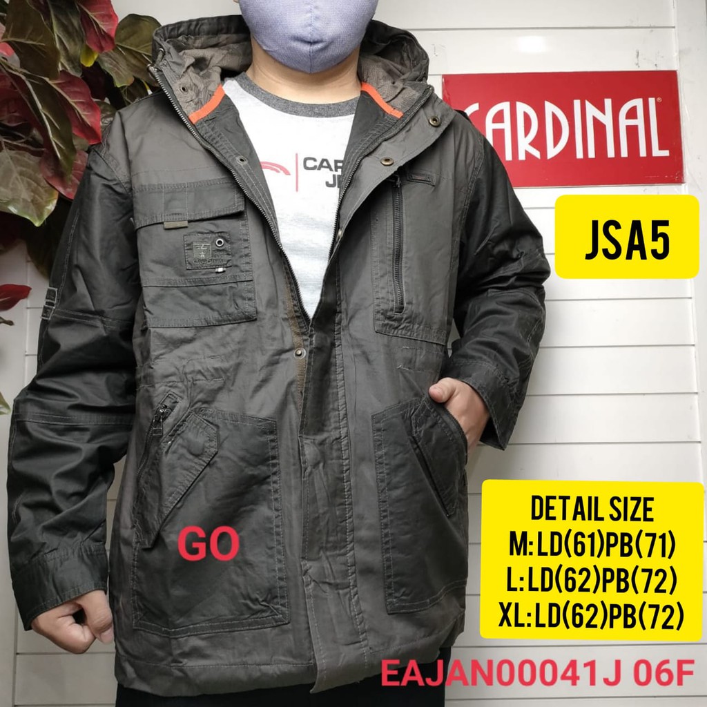 gof JSA CARDINAL JAKET SEMI PARASUT Casual Cowok Jaket Pria Terbaru Cardinal Original