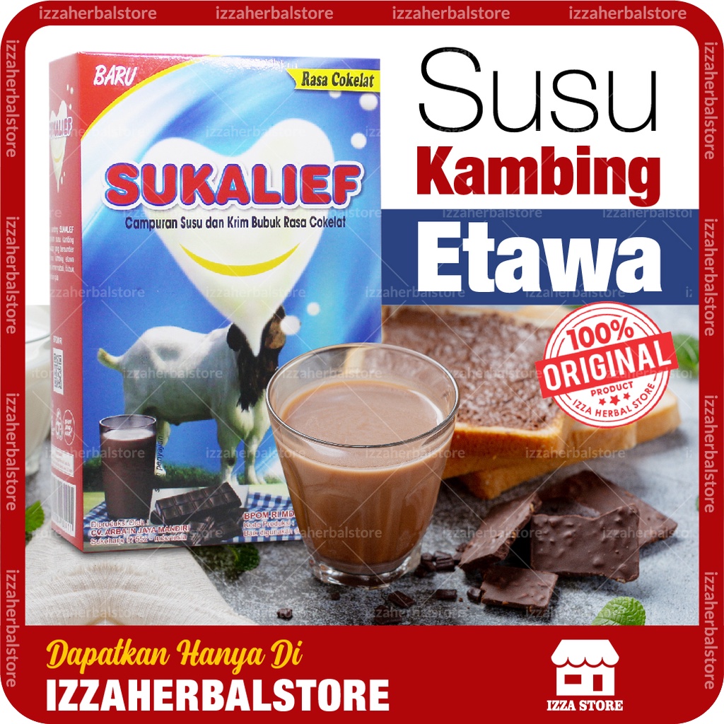 SUKALIEF Susu Kambing Etawa Bubuk Rasa Coklat Solusi Suplemen Gigi Aman Dan Terpercaya ORI