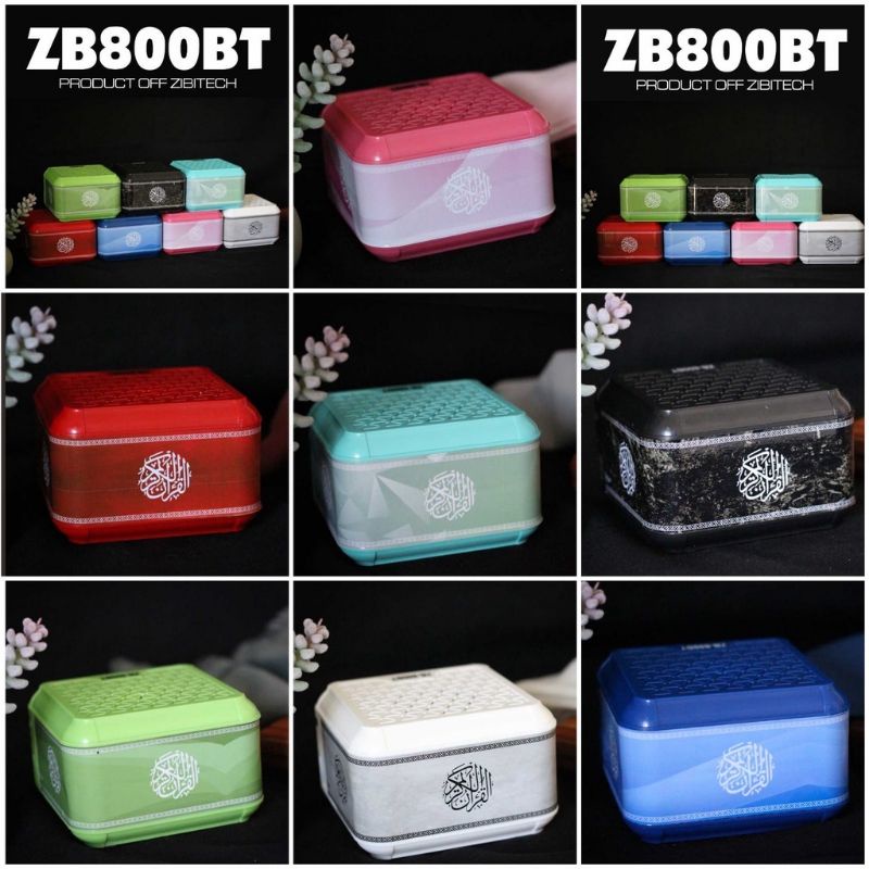 [FULL WARNA] SPEAKER MUROTTAL ALQURAN 30 JUZ ZB800BT BATERAI 1200 MAH